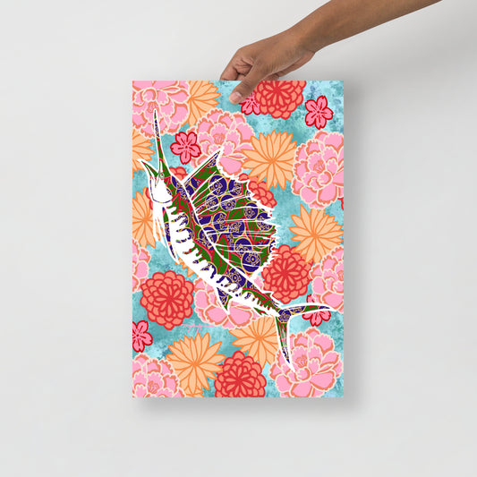 Uchikake Sailfish Coastal Fine Art Print 12" x 18"