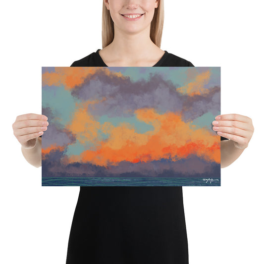 Purple Haze Coastal Fine Art Print 12" x 18"