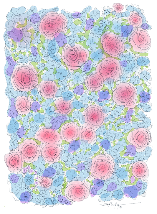 Four Seasons Spring Fine Art Floral Flower Canvas Print 18" x 24"