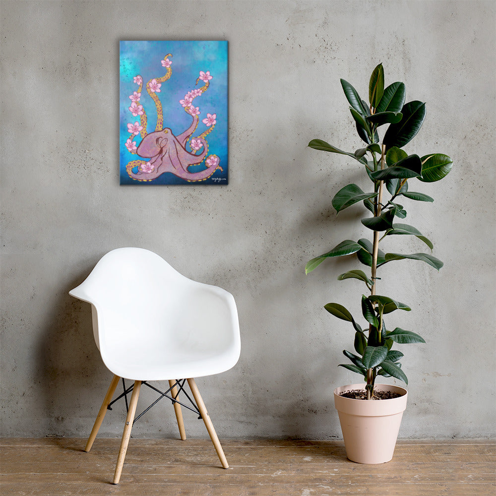 Octopus’s Garden Fine Art Canvas 18" x 20"