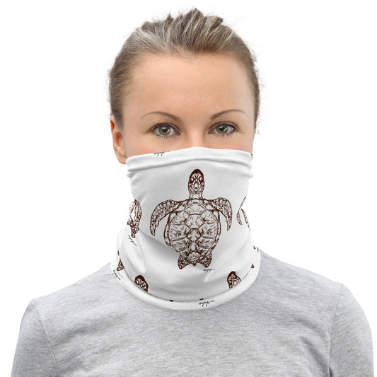 Sea Turtles Outline Face Mask Neck Gaiter